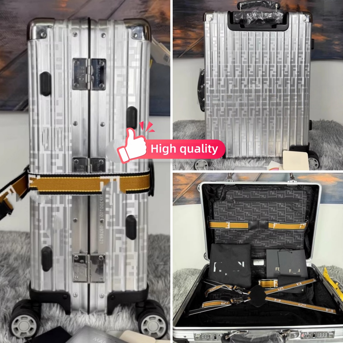 Luggage Boarding Suitcases CDesigner Suitcase With Wheel Travel Lager Capacity Men Women Trolley case Combination Lock Luxury Luggage 21 inches-image-1079752514