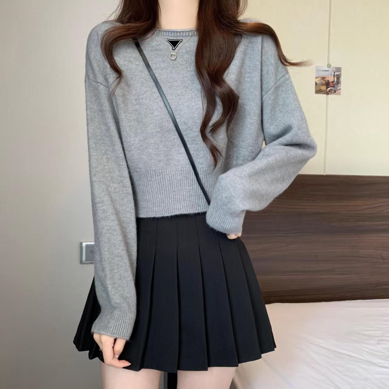 New women's sweater designer sweater white pullover knitted sweater classic retro letter embroidery soft autumn and winter top clothes