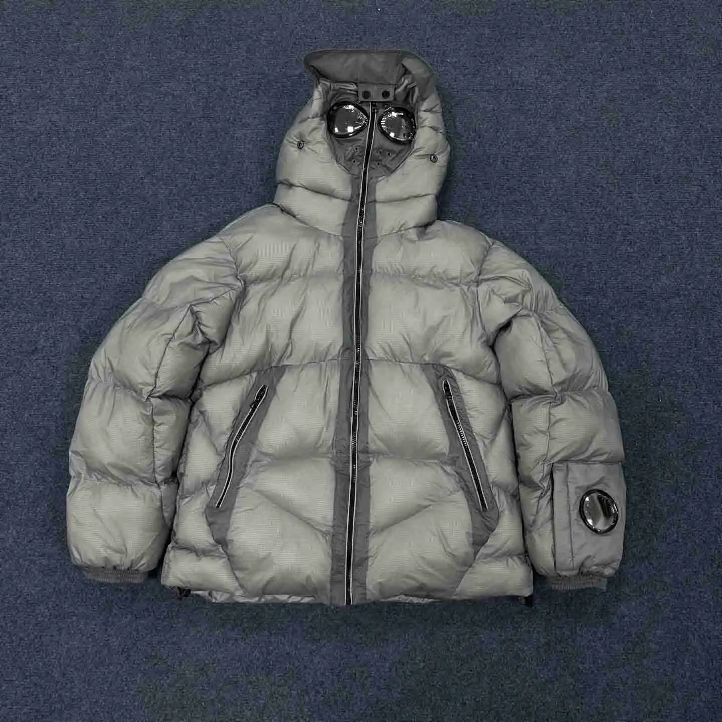 Cppcompanyyyy Down Jackets Men's Designer Puffer Jackets Zipper Cpcompaniness Hoodies Classic Glasses Fashion Winter Outwear Parka Windproof Th