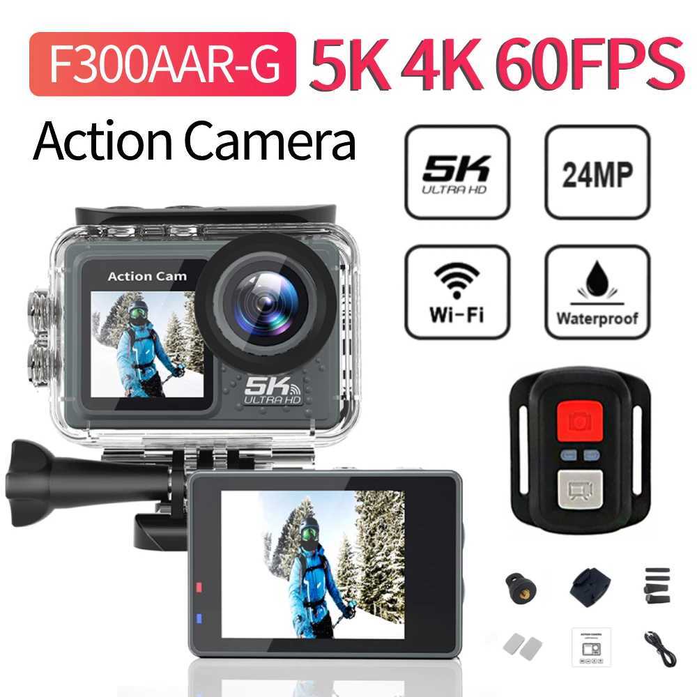 5K 4K 60FPS Action Camera Antishake WIFI Sports DV Cam Dual Screen Outdoor Cycling Camera 170 Wide Angle with Remote Control J251115-image-1080021778