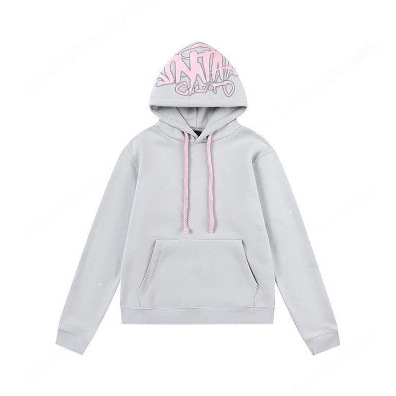 Synawold Hoodie Unisex French Terry Cotton Hoody Pullover Y2k Hip Hop Graffiti Letter Graphic Puff Print Hooded Sweatshirt Designer Flare Jogger Syn
