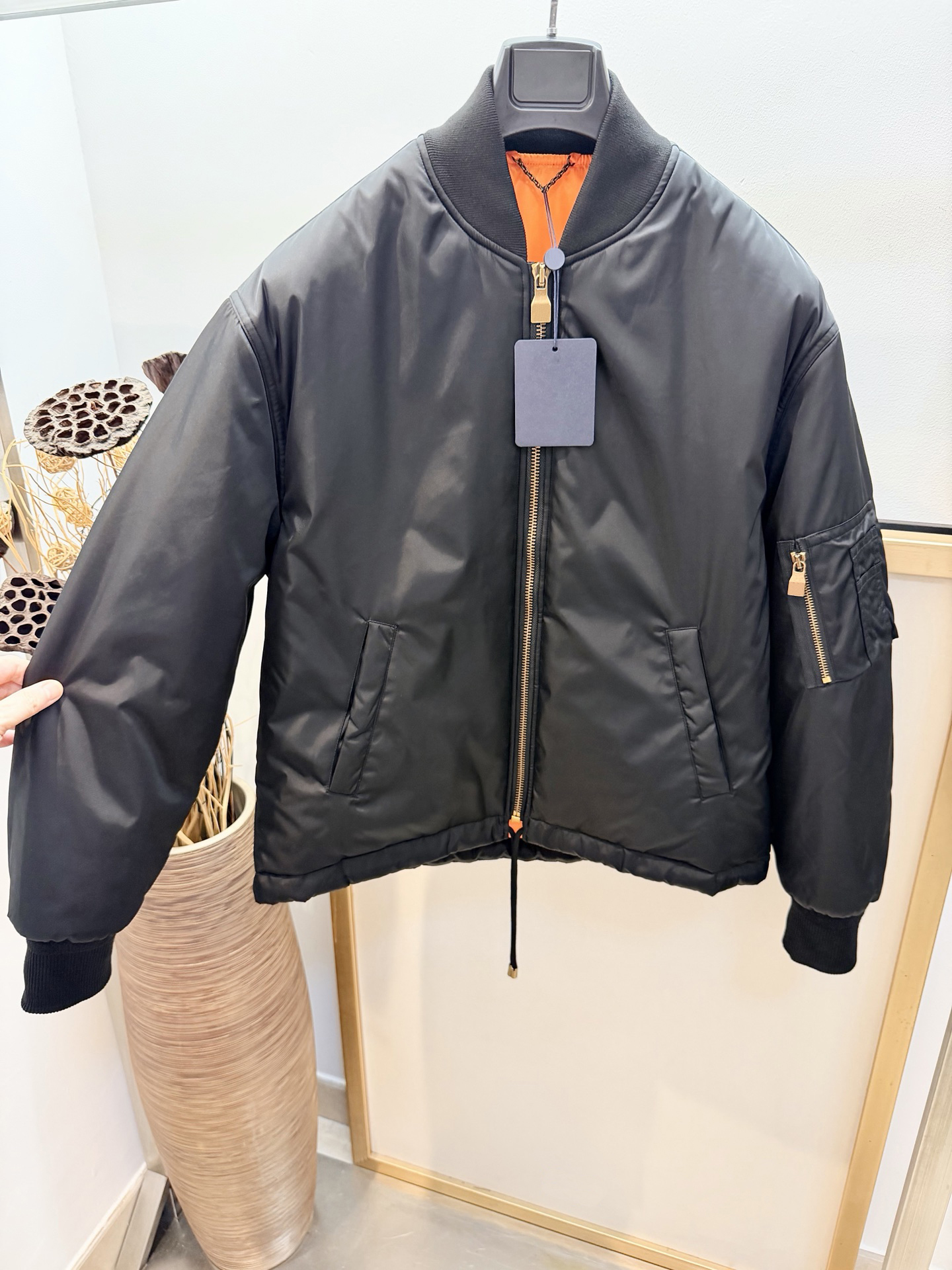 2025 Automne et hiver veste de créateur mode poche épissage conception taille américaine veste de col de baseball noir de haute qualité matériau