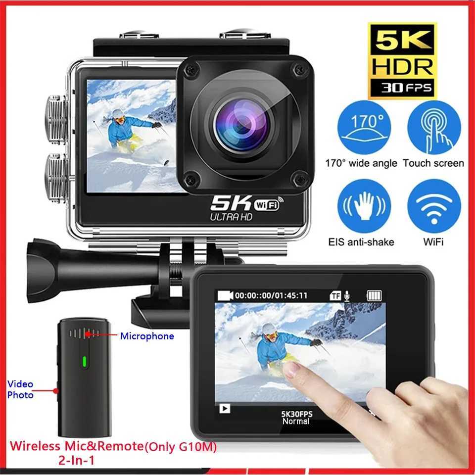 Action Camera 5K 4K60Fps EIS 48MP WiFi Dual SCREEn 170D 8X Zoom Pre Record 30M Waterproof Sport Camera With IMX576 Lens J251115-image-1080021366