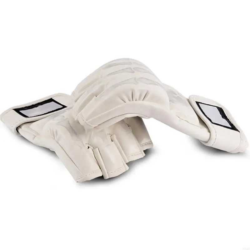 92ME 1 Pair Half Finger Boxing Gloves MMA Muay Thai Boxing Training Taekwondo Mitts J251015-image-1080039015