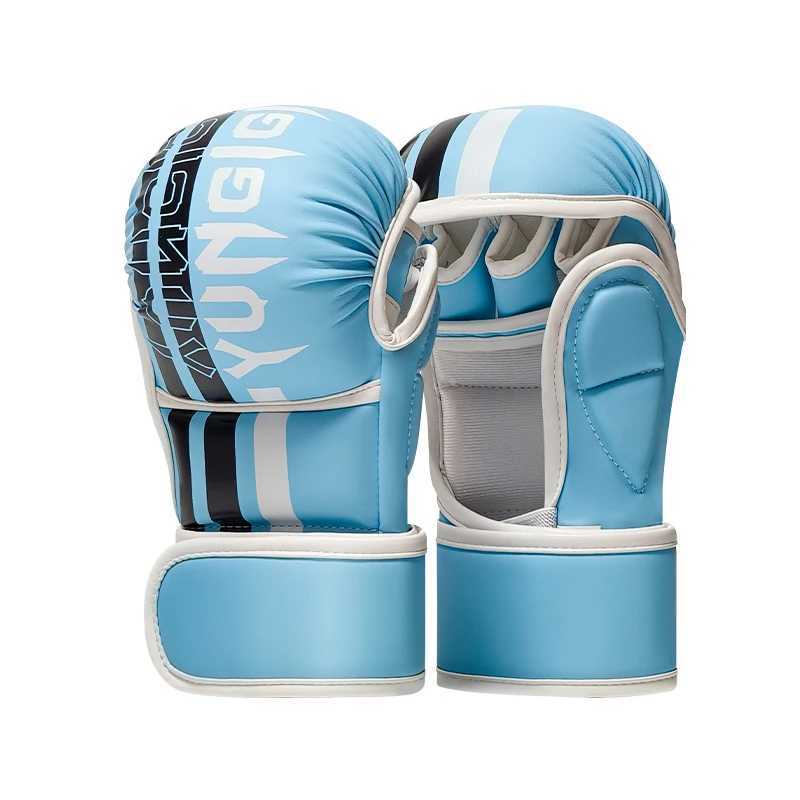 Gloves and half fingers sandbag boxing macaroon color mens and womens Sanda fighting Muay Thai gloves adult childrens profess J251015-image-1080037428