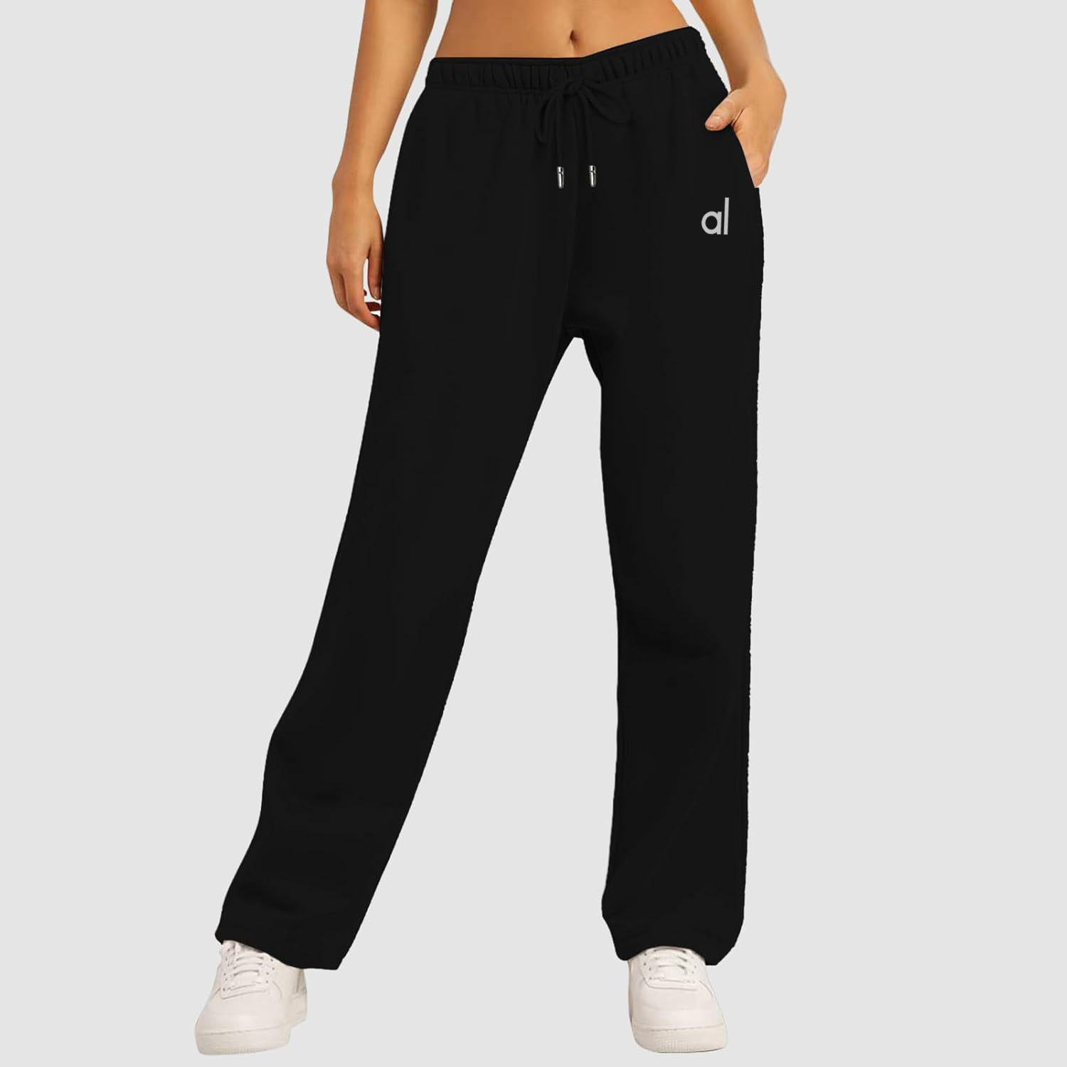 Designer Womens Yoga Pants Letter Print Winter Autumn Sports Wide Leg Woven Trousers Quick Drying Elastic Knit High Waiste Joggers Lady Women Pant