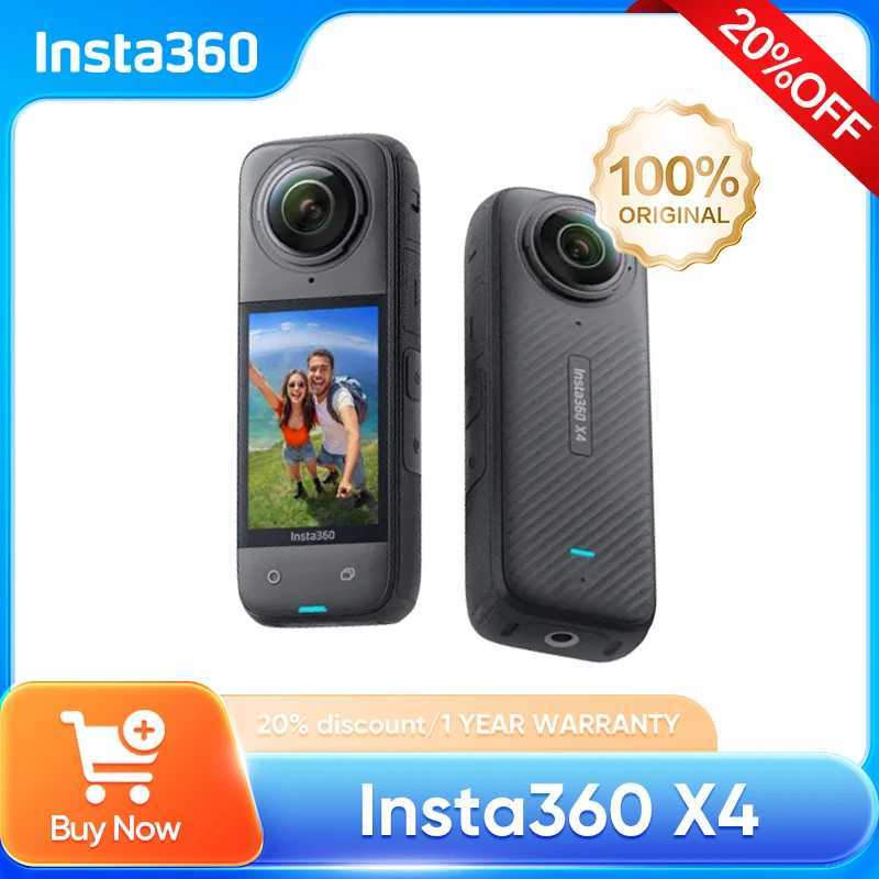 Insta360 X4 8K Waterproof 360 Action Camera with 4K WideAngle Video Invisible Selfie Stick Removable Lens Guards and Up J251115-image-1080021610