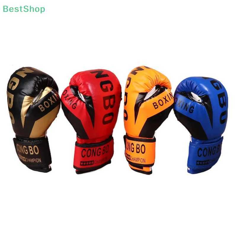 Leather Kids Boxing Gloves Punching Training Workout Fight Exercise Gloves Children Train Gym Glove Hand Protector J251015-image-1080030832