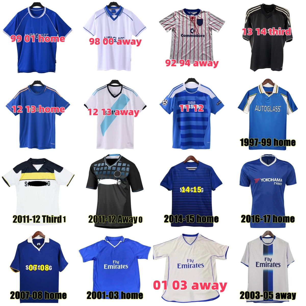 Rétro classique 2003 04 05 06 07 08 2011 12 13 maillots de football ZOLA CRESPO MATA LAMPARD RISQUE TORRES DROGBA BALLACK TERRY IVANOVIC Makelele