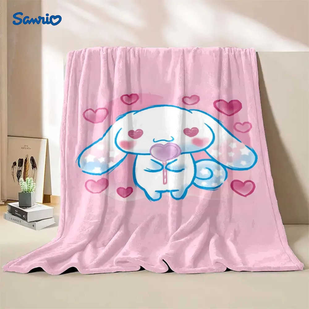 Sanrio 17 Styles Sanrio Cinnamoroll Fashion Blanket Sofa Bed Cover Four Season Soft Fluffy Blanket Warm Flannel Throw Children Gift L251015-image-1080044561