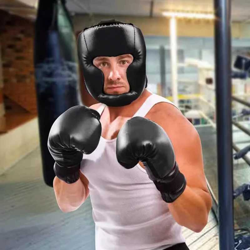 Adult Boxing helmet Taekwondo Head gear muay Thai Headgear Sanda Training Helmet J251015-image-1080031295