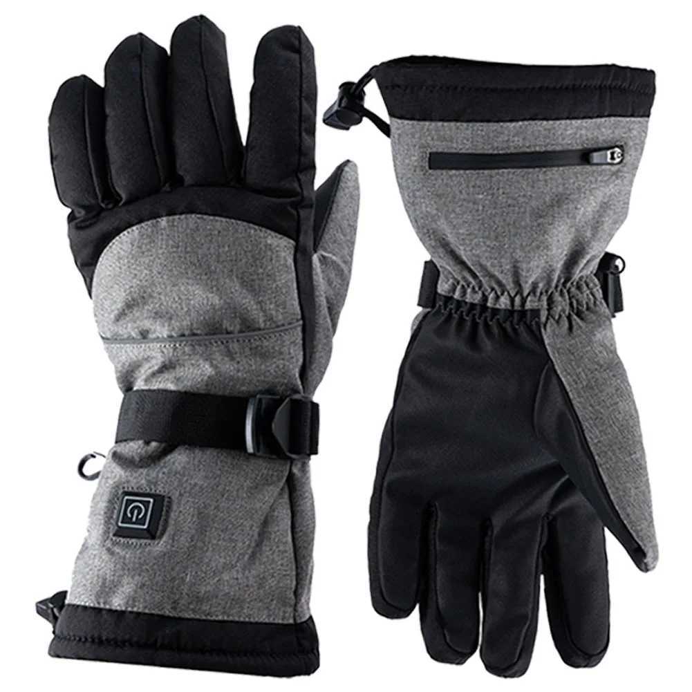 Electric Heated Gloves Electric Heating Mittens Waterproof Touch Screen Hand Warmers Windproof Smart Heating Gloves for Winter J2512041-image-1087183662