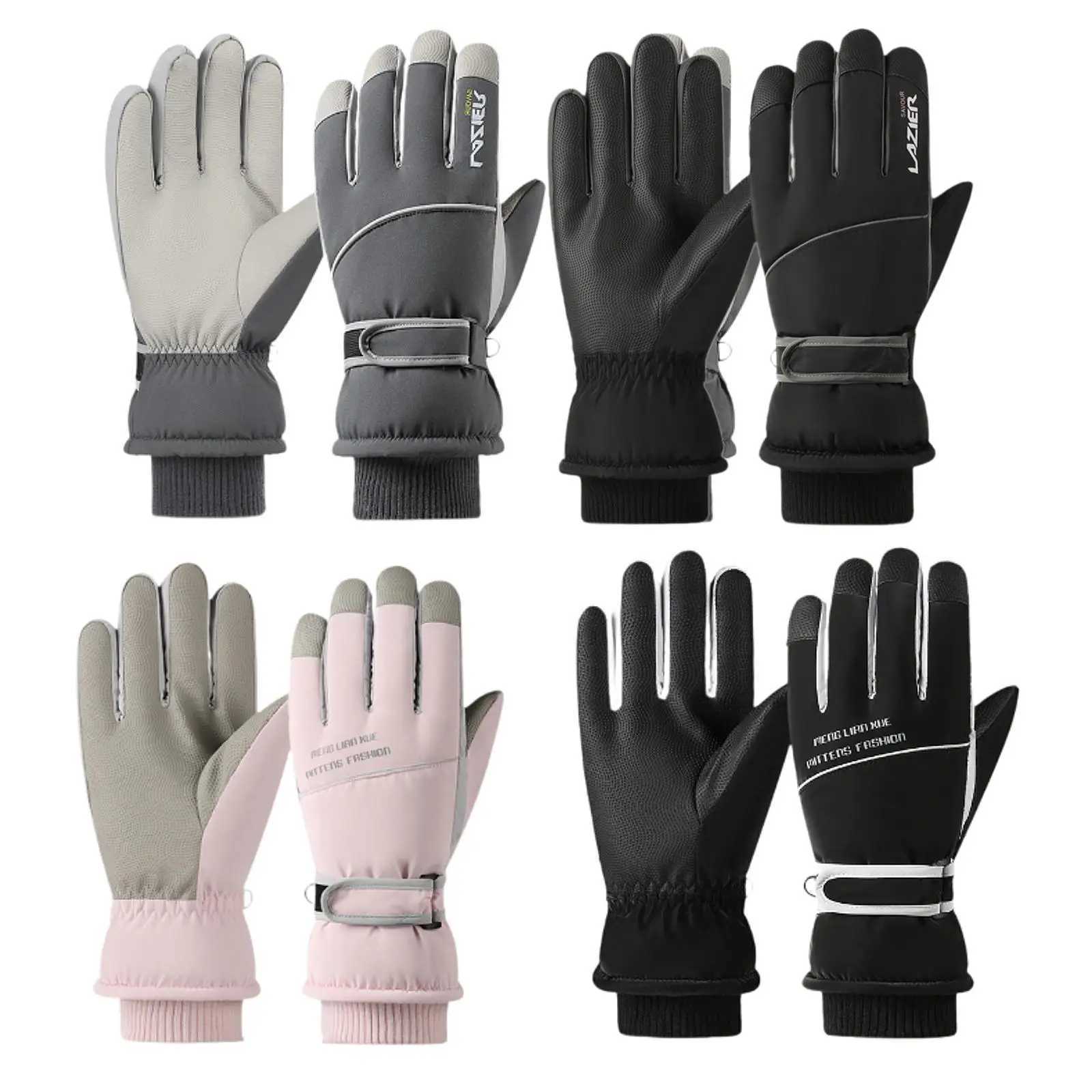 Winter Warm Gloves Non Slip Touch Screen Comfortable 1 Pair Snow Mitts for Running Cold Weather Driving Outdoor Sports Cycling J251016-image-1080218191