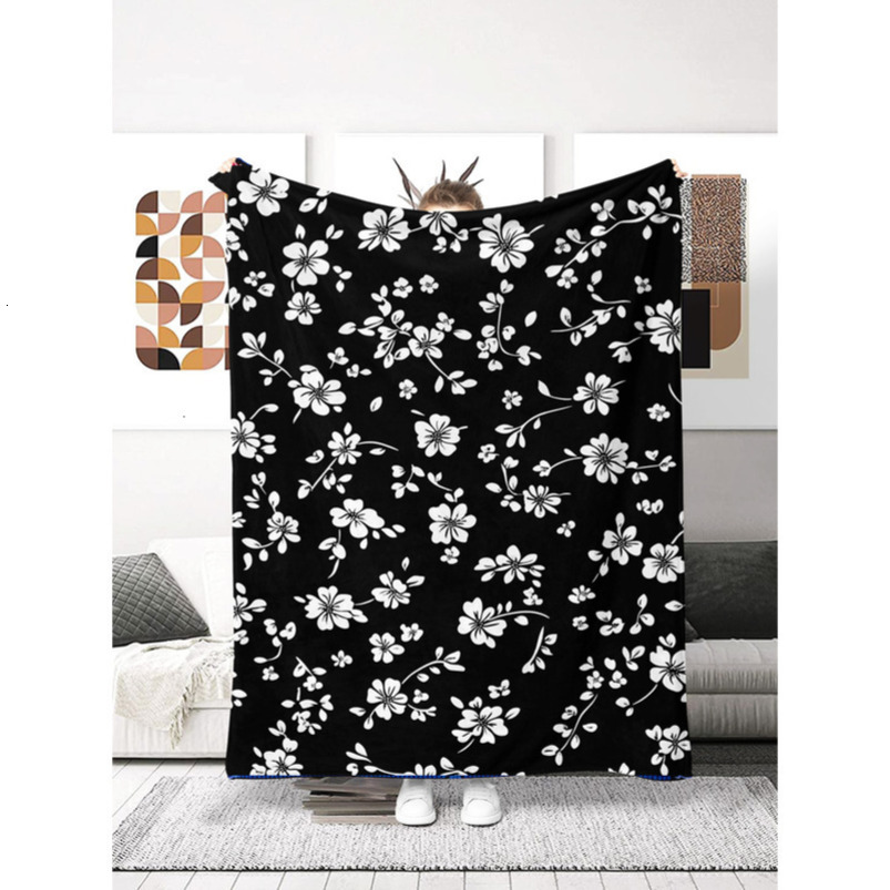 Floral special nap blanket nap new cheap machine washable fashion trend personality cover blanket printing-image-1065498979
