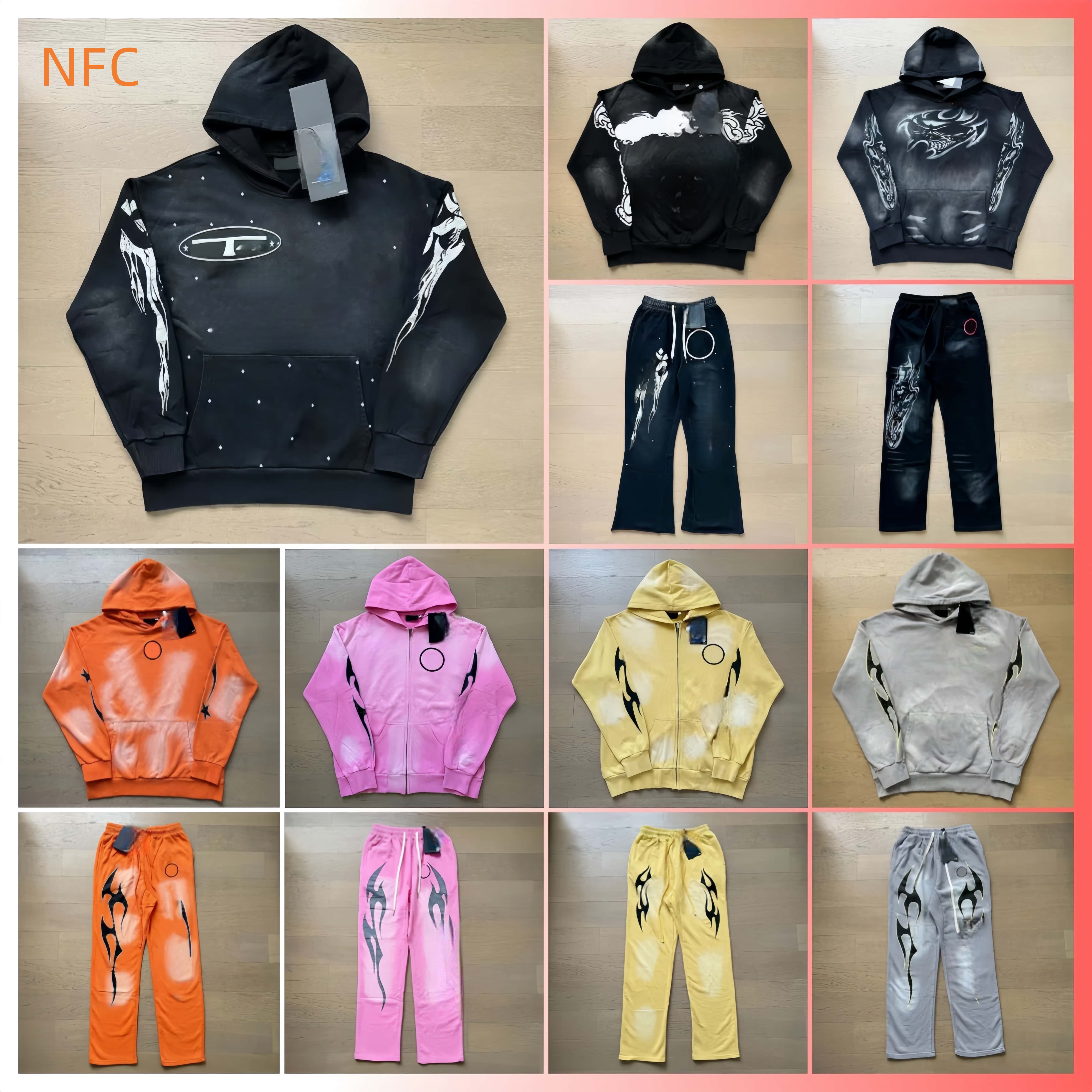 Hoodie Trend Fashion Hip Hop Hoodie Street Hooded Sweatshirt Designers Shirt Long Sleeve Pullover Womens Washed Sweatpants us size S-XL tops 8pl-image-904889846