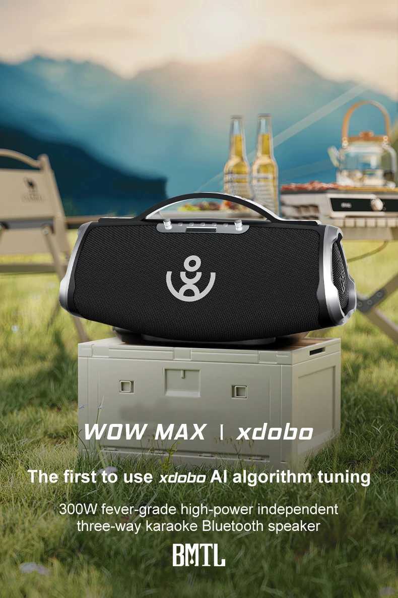XDOBO WOW MAX 300W ThreeFrequency Sound Box Speaker Bluetooth Subwoofer With Wireless Microphone Outdoor Speaker J251116-image-1080146697