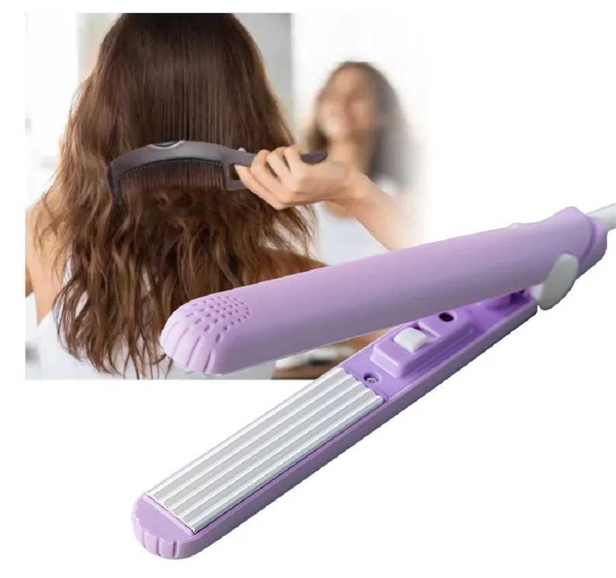 Multicolor Electric Splint With AntiDandruff Massage Comb Mini Hair Straightener Versatile Air Bangs Clip Curling Iron Plate J251116-image-1080213963
