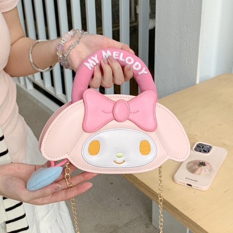Luxury designer bag Pink My Melody Mini Chain Crossbody Bag High Value Girls Outing Storage Small Backpack Gift for Best Friend