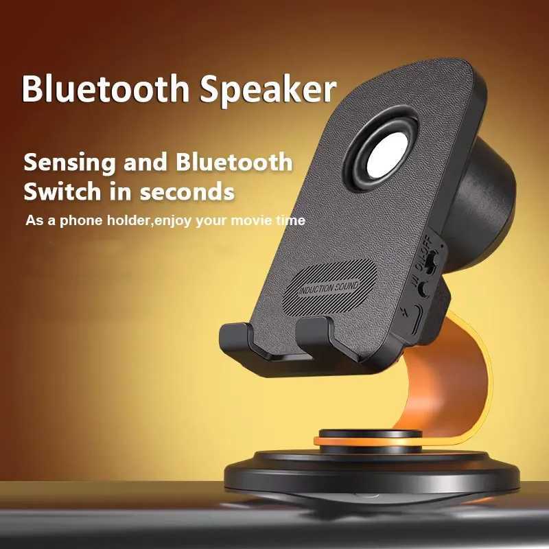 Smart Induction Speaker Portable Wireless Bluetooth Phone Holder Multifunctional Outdoor Sports Stereo Speakers Universal J251116-image-1080145361