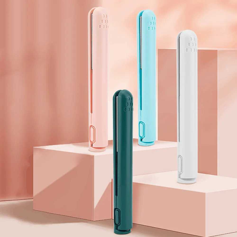USB Mini Hair Straightener Brush CordlessPortable Bangs Iron Student Travel Straight Curling DualUse Short Hair for Dormitory J251116-image-1080216968