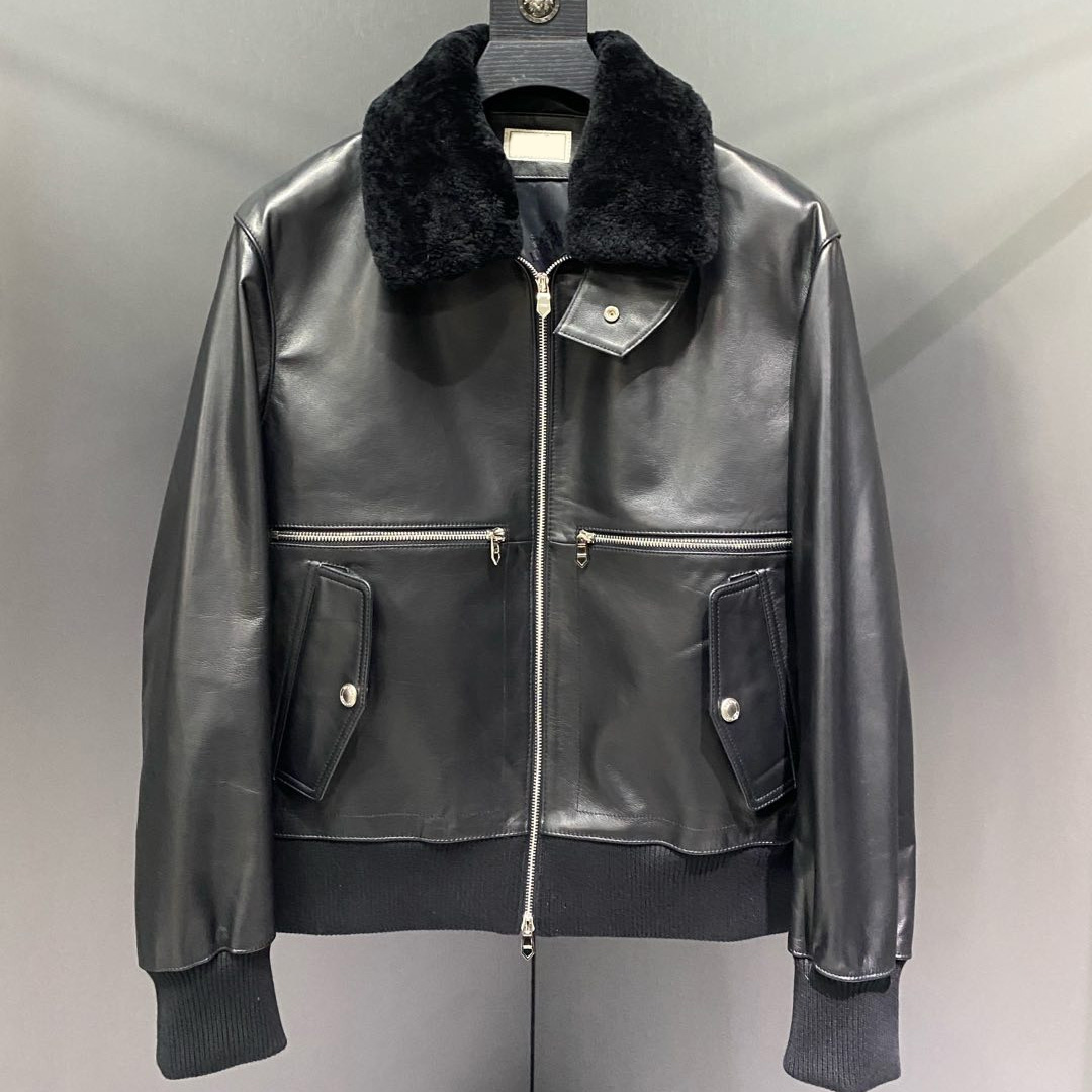 Men's plus size Outerwear Genuine Leather Coats Puffer Jacket hoodie suit hooded casual fashion top quality designer jackets B17i34