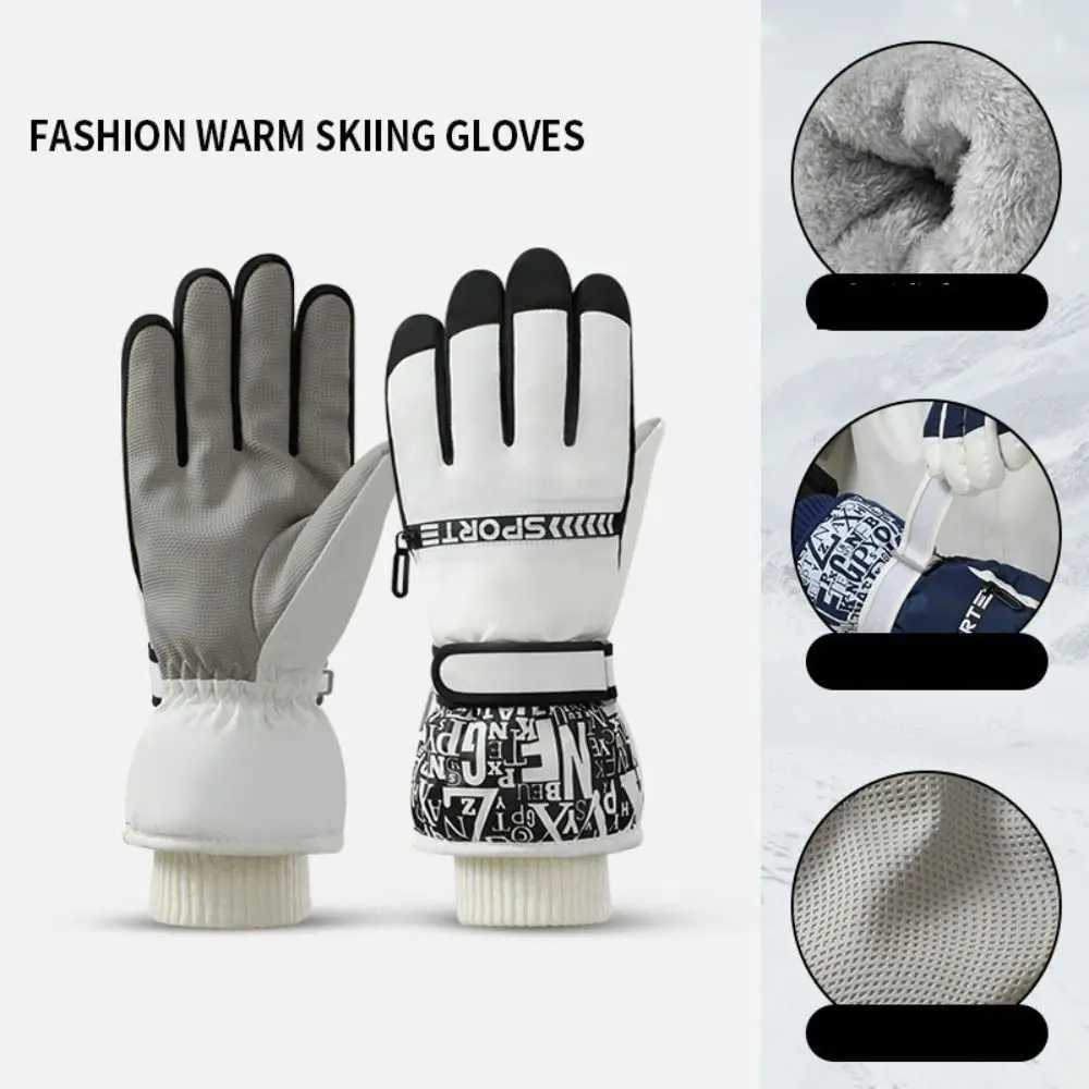 Fashion TouchScreen Snow Ski Gloves Windproof Waterproof Warm Cycling Gloves Full Finger Nonslip Snowboard Mittens Men Women J251204-image-1087177493