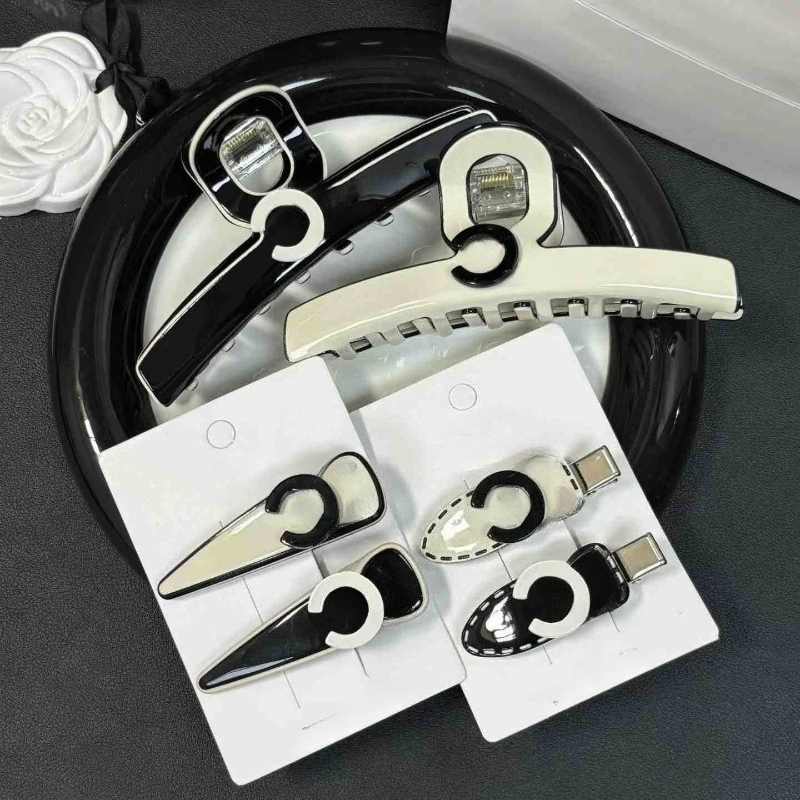 Luxury Designer Hair Clip Barrettes Letter Hair Claw Clip black Hairpin Hair Clip Jewelry Hairpins Hair Accessories-image-1080195826
