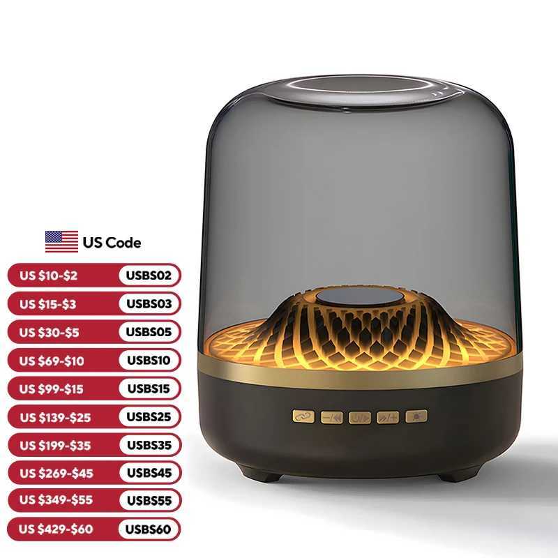 5th Glass Bluetooth Speaker Subwoofer Colorful Home High Volume Wireless Smart Computer Speaker Electronics Desk Accessories J251116-image-1080147626