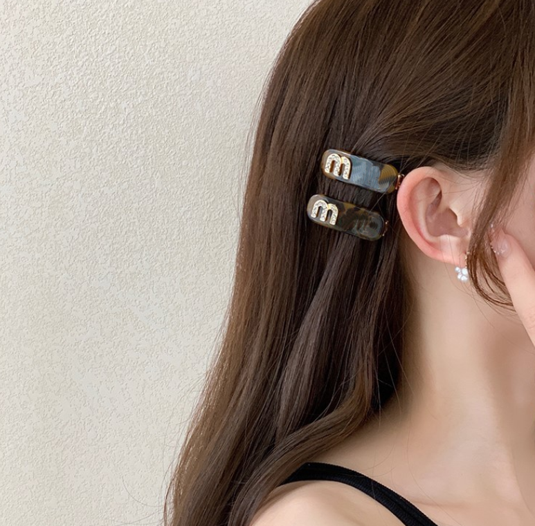 High Quality Luxury Designer Hair Clip Rhinestone 18K Gold Plated Metal Hairpin Jewelry Charm Love Gift Hairclips Women Gilrs Hair Accessories He
