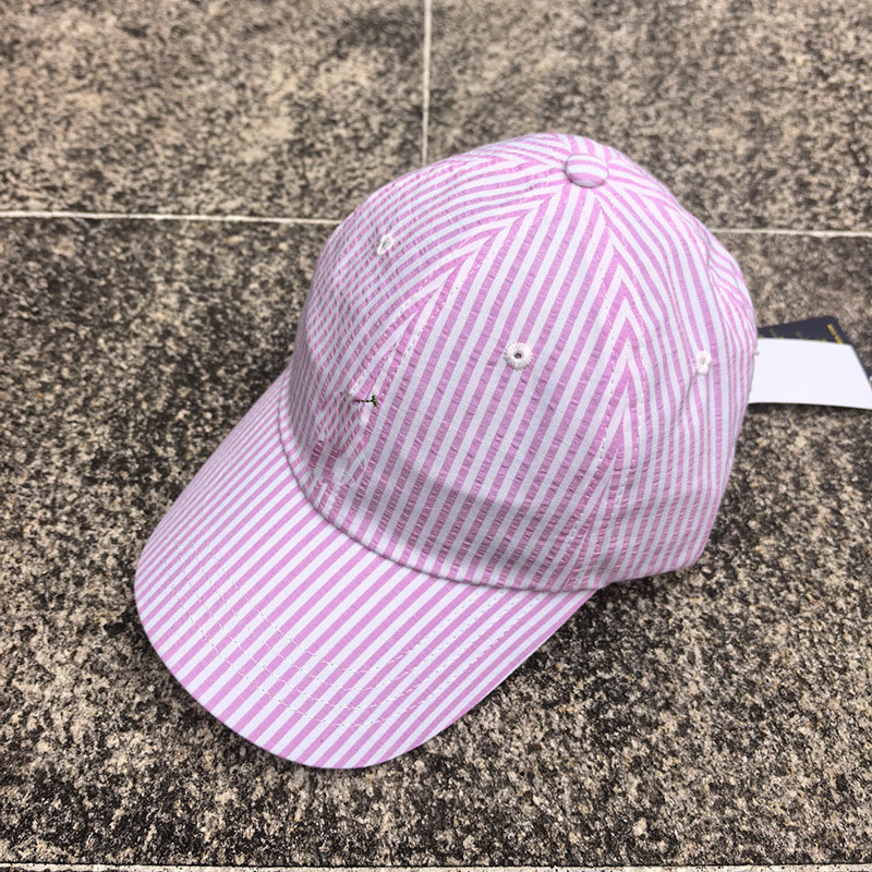 Designer Baseball Cap small horse logo men's and women's striped soft top baseball fashiona outdoor sun hat, duckbill cap Cotton Embroi