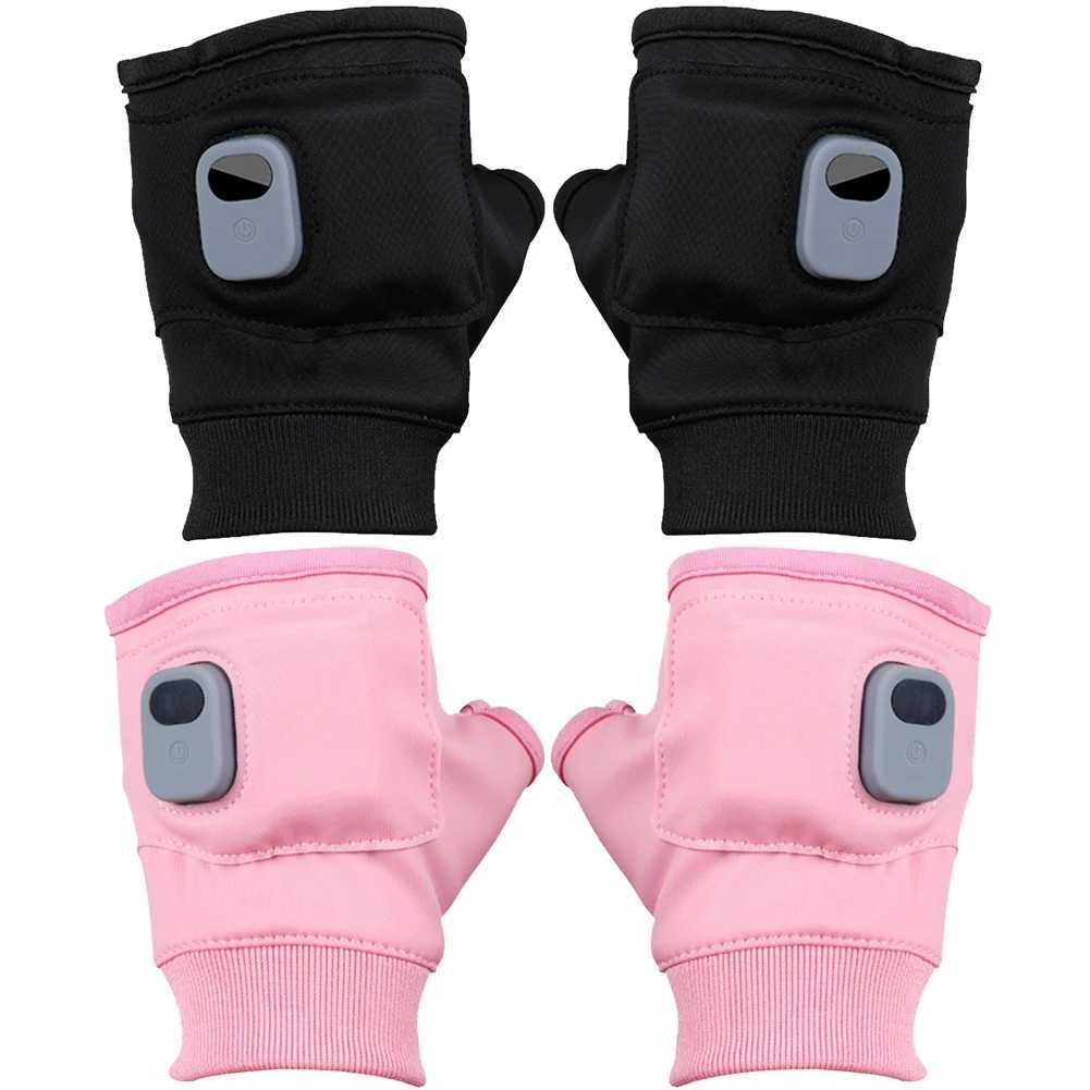 Electric Heated Gloves 360 Degree Heating Electric Thermal Gloves Fingerless Touchscreen for Outdoor Hiking Cycling J251016-image-1080222247