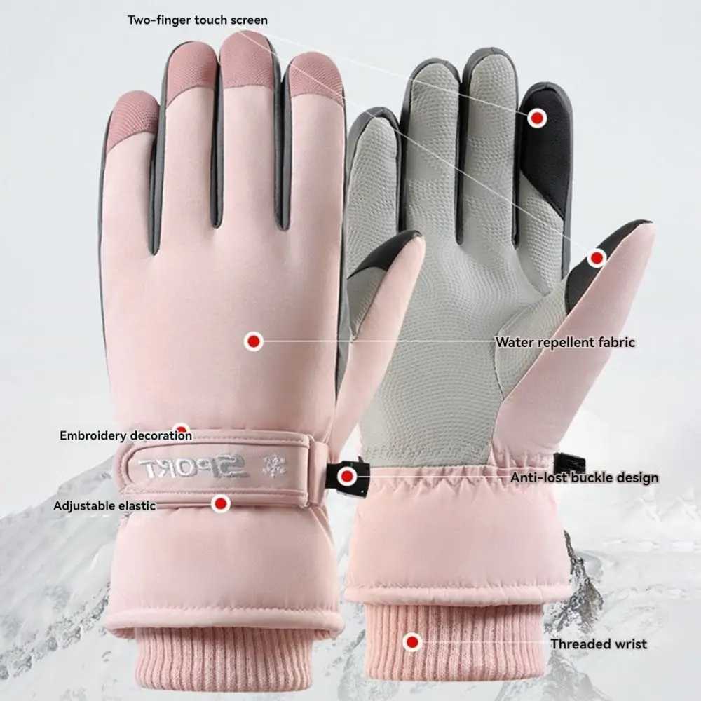 Gift Ultralight Winter Ski Gloves AntiSlip Waterproof Snowboard Mittens Warm Windproof Driving Gloves MenWomen J251204-image-1087177448