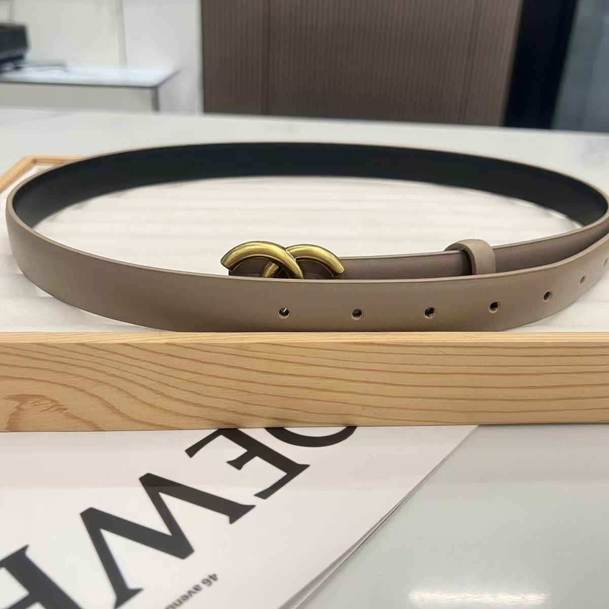 Top gold buckle Leather Belt Cowgirl Fashionable women Designer Garter Belt For Women wrap belts Colours Buckle Belts Metal buckle Belts With Box-image-972994451