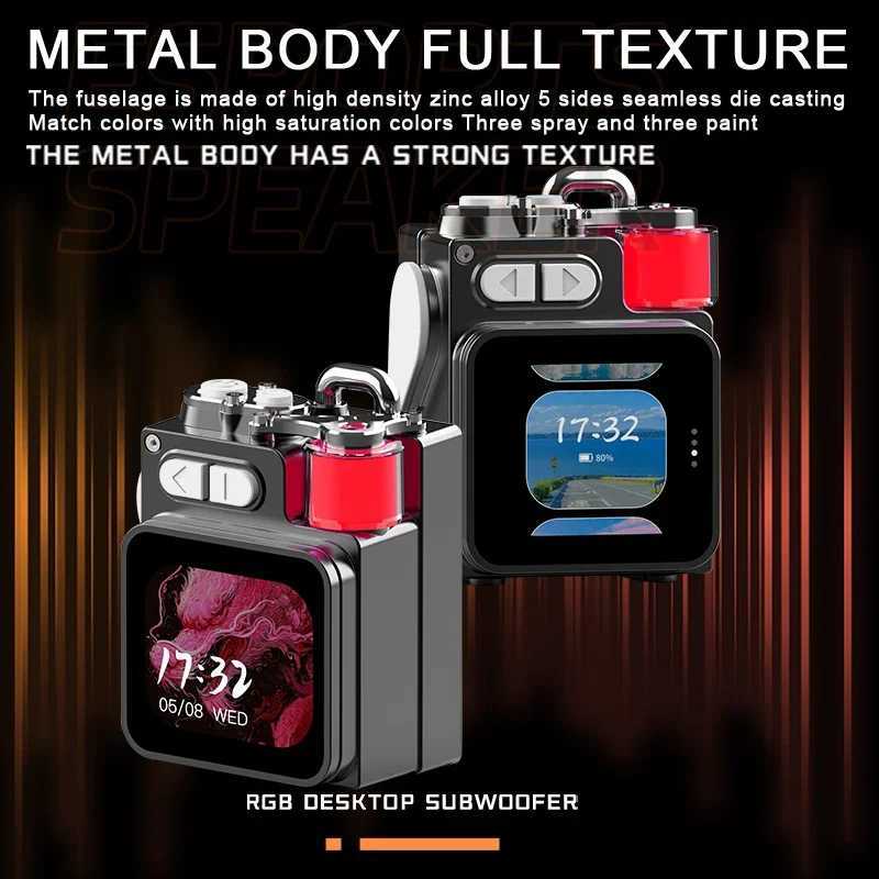 Powerful Bluetooth Speaker Bass Wireless Outdoor Speakers LED Display Screen with RGB Desktop Subwoofer J251116-image-1080147070