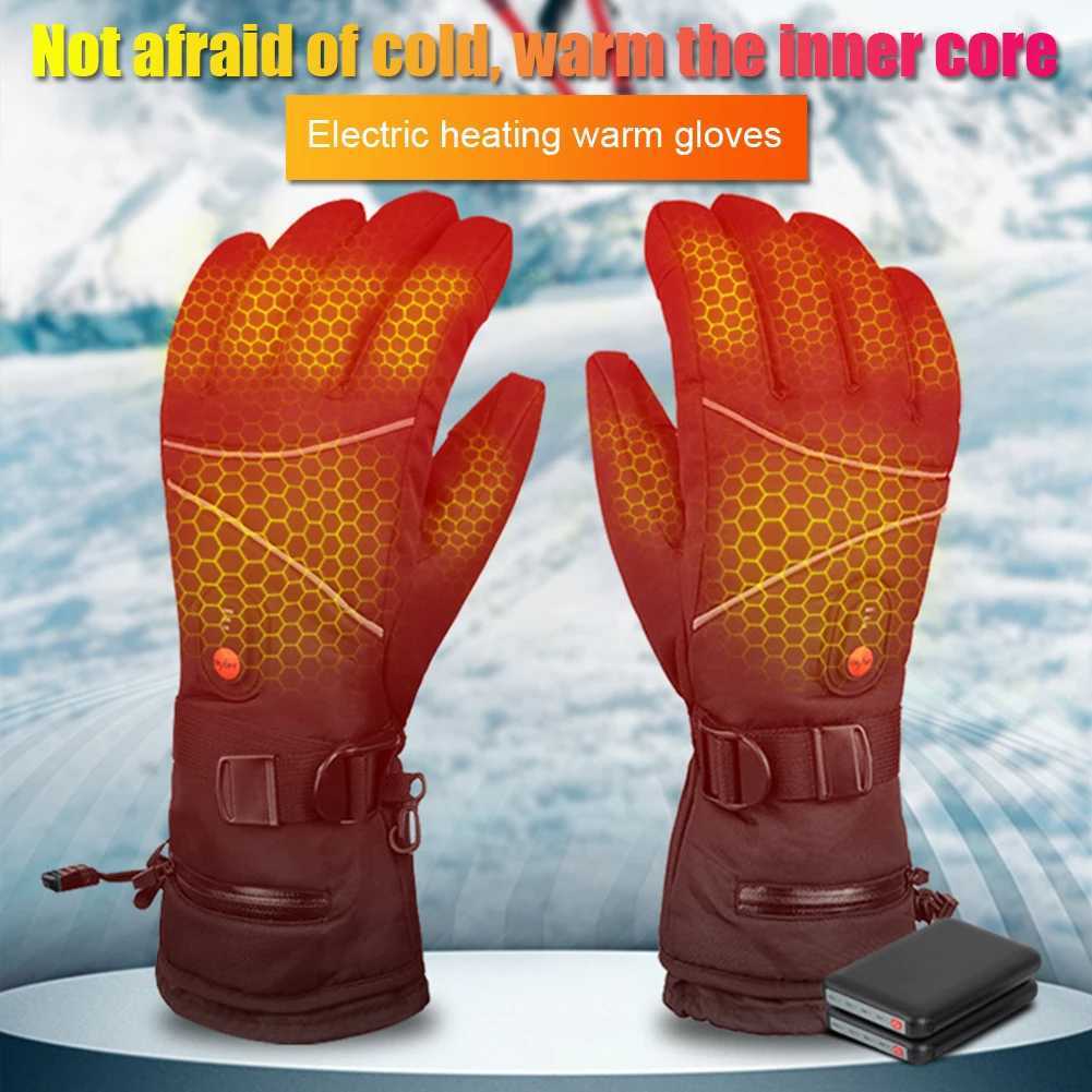 1 Pair Thermal Gloves Windproof Electric Heating Gloves Touchscreen Men Women for Ski Cycling for Motorcycle Heated Gloves J2512041-image-1087183941