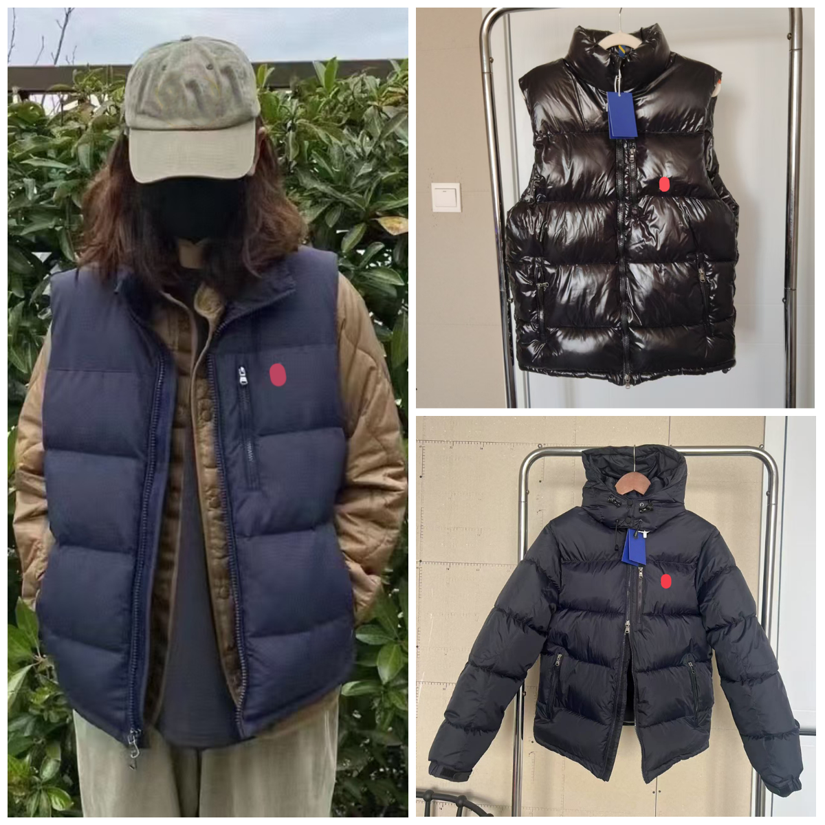 designer puffer jacket Jacket Body Warmer men designer Horse Embroidery Zipper White Duck Down Veste Sans Manche Polo Puffer Designer Mens Gilet Men
