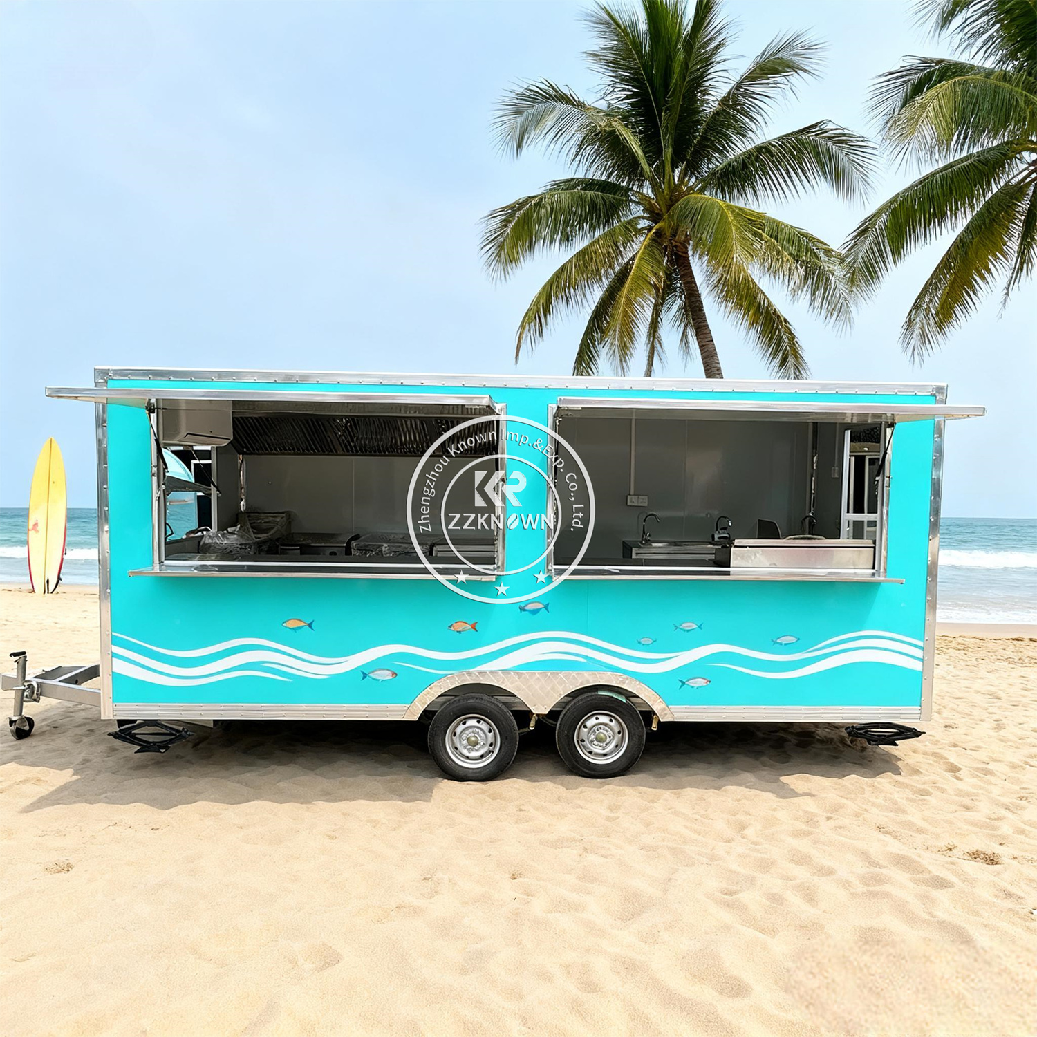Customized Hamburger Food Truck With Full Kitchen Fast Food Cart For Sale Mobile Concession Food Trailer For Sale-image-1080081697