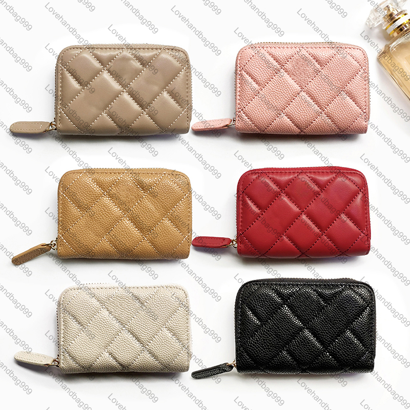 wallet coin purse mini purse key pouch designer coin pouch women deluxe wallet men zipper coin purse leather card holder With box