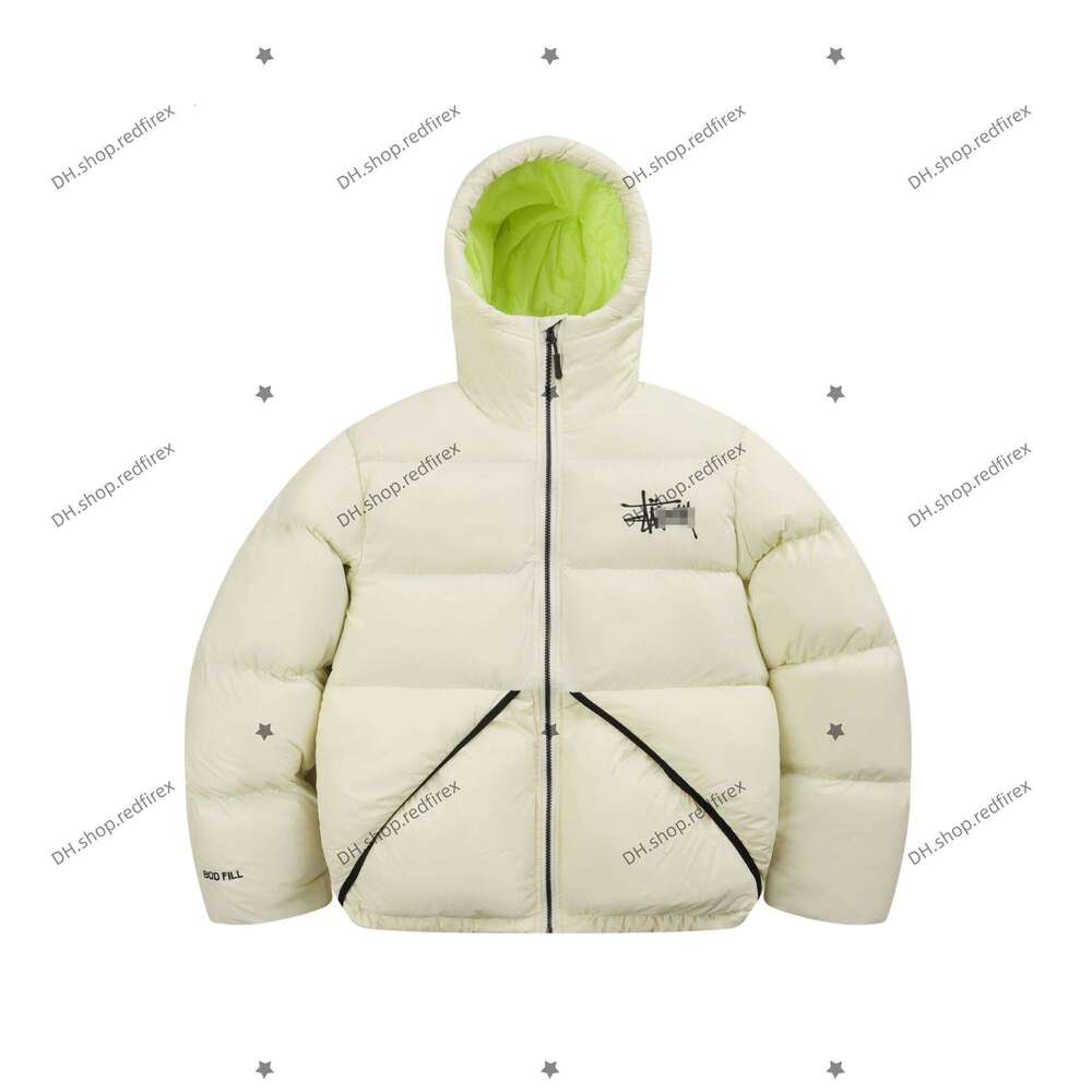 Stussied Down Jacket Designer Puffer Men And Women Down Jackets Coats Peak Purple Unisex Long Sleeve Zipper Stowable Hood Water Stusylies Down Jacke