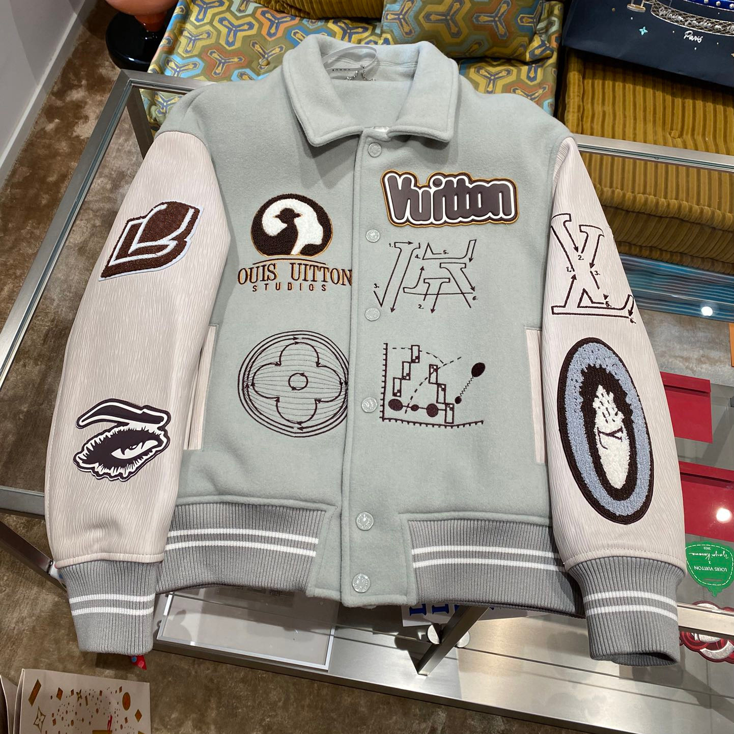 Men's plus size Outerwear Coats Genuine Leather Jacket Designer Varsity Jacket hoodie hooded casual fashion color stripe printing top quality 4