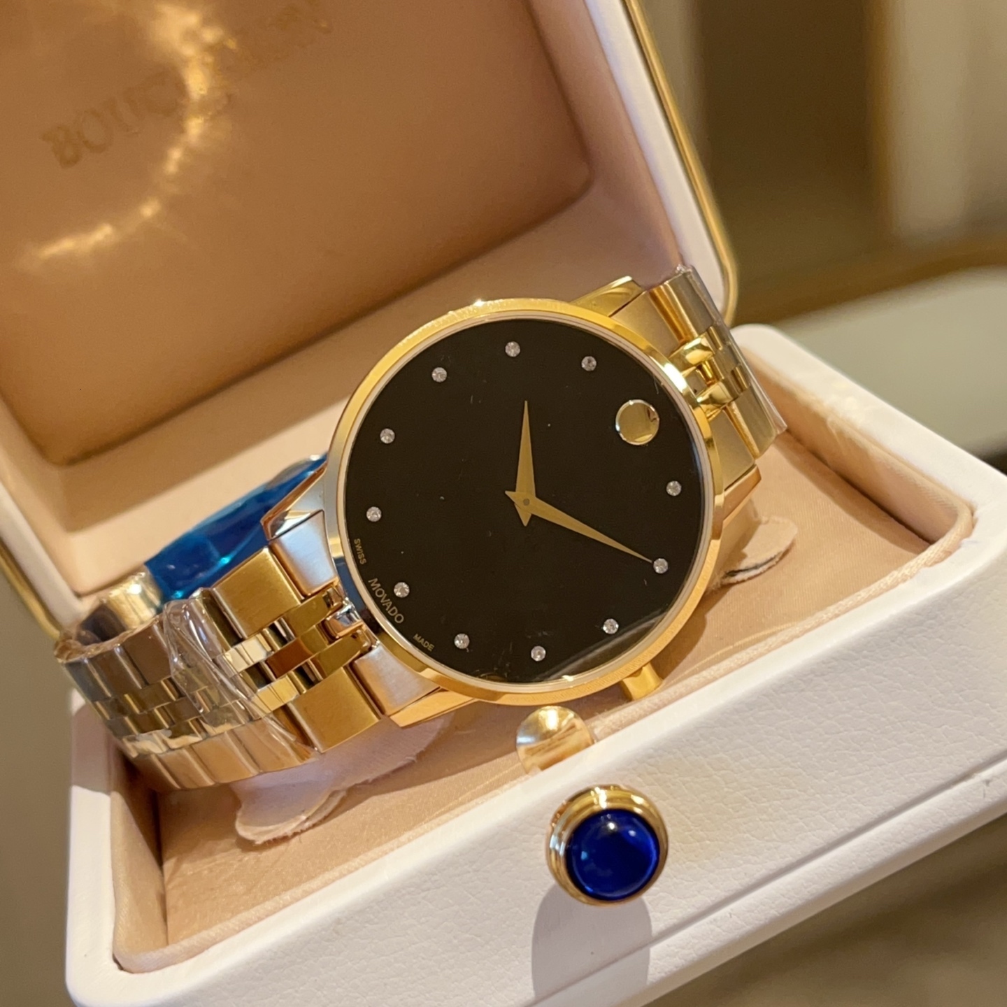 movadowatch pour hommes montre en or 10A mouvement à quartz de haute qualité bracelet en cuir reloj saphir movadowatch pour femmes montre jason00