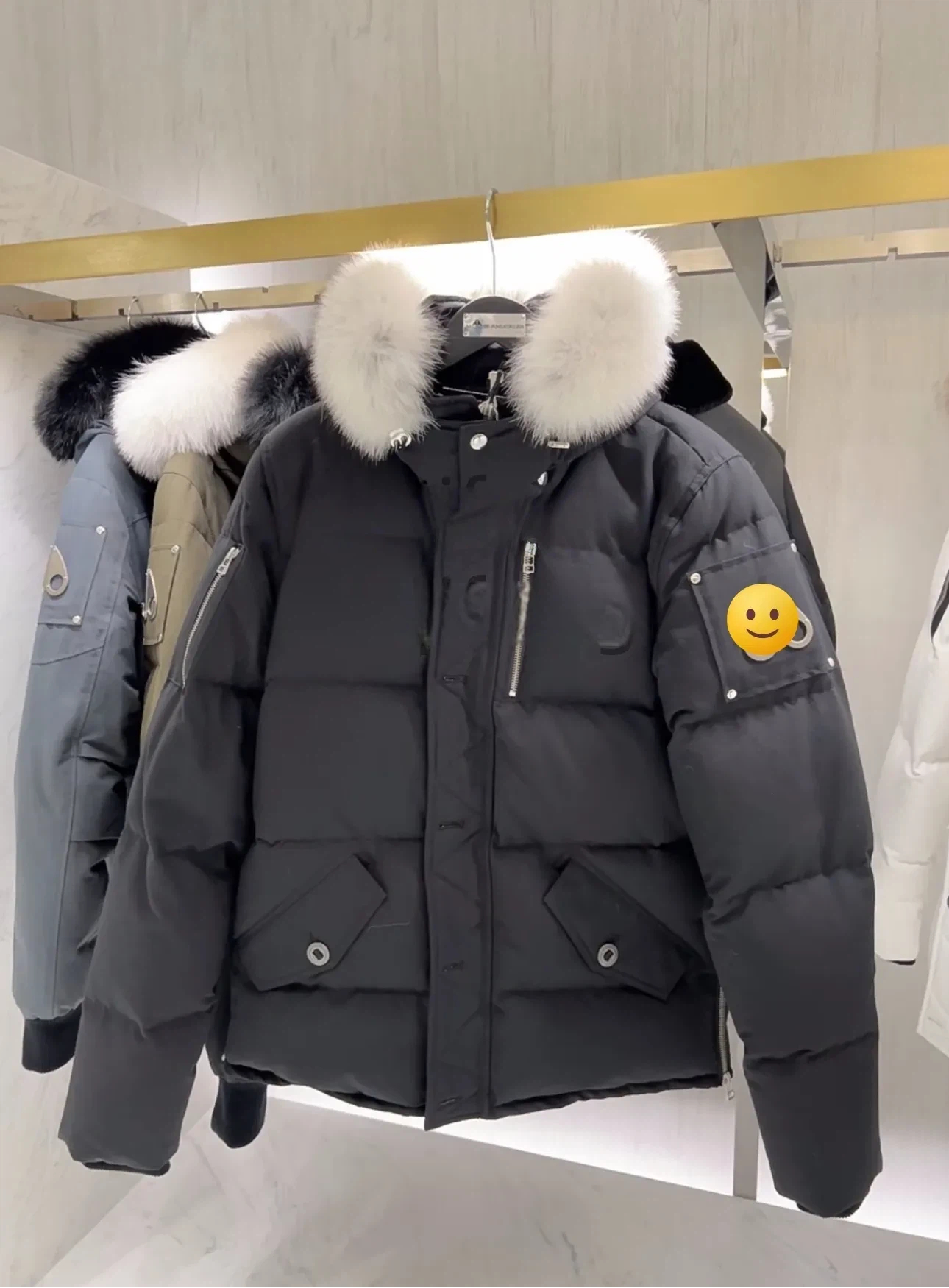 really fur collar moose jacket winter puffer jacket coats mens coat aline fashion jackets waterproof designer coat men doudoune extremely cold thick