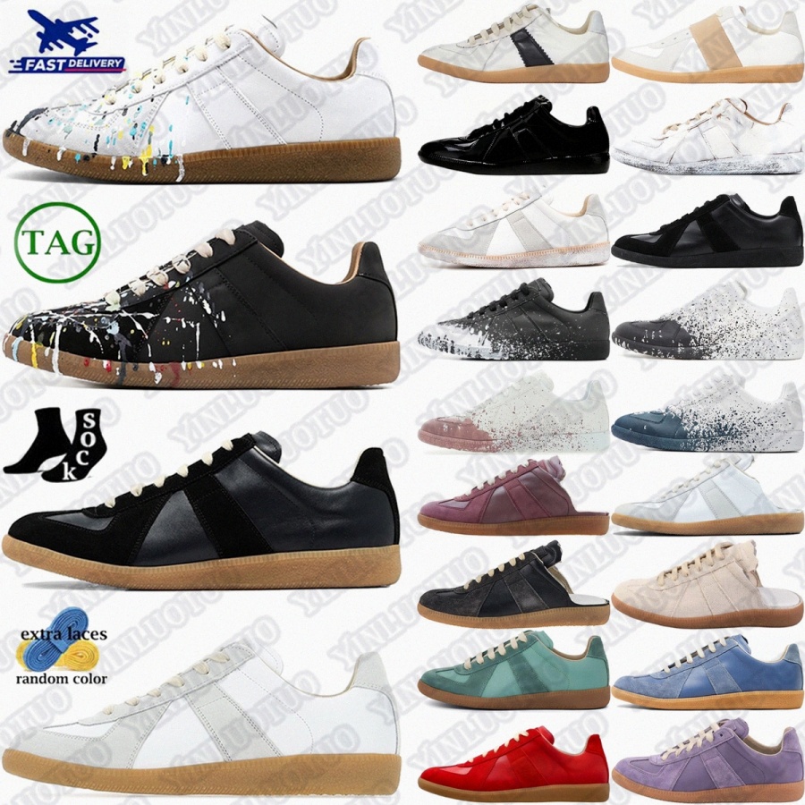 gats designer gat shoes sneakers German Army Trainer Maison mens sneaker shoe Wash Cloud White Painter Pale Blue Black Gum Deep Red DirUk2n#-image-928957756