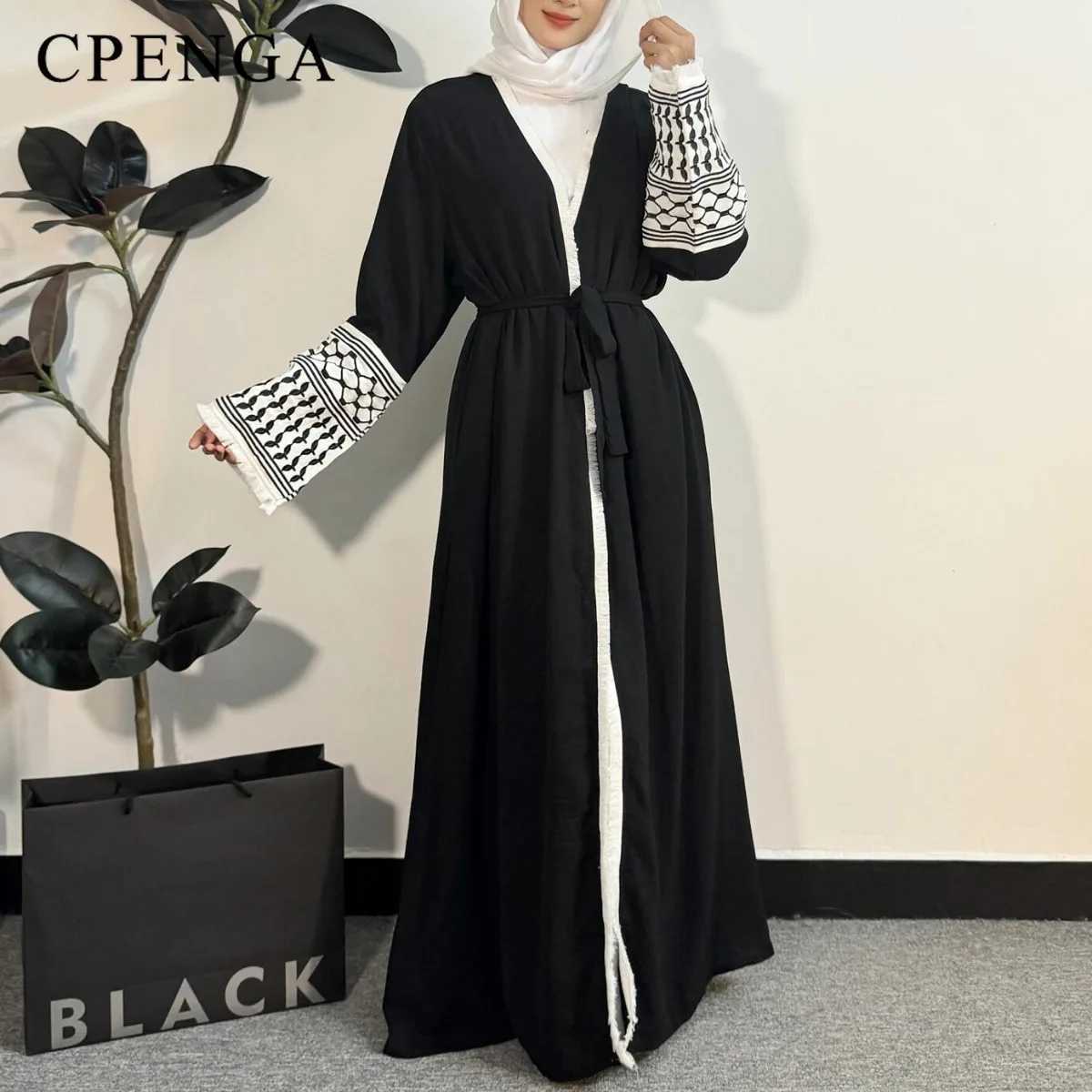 Ramadan Embroidery Dubai Abaya Arabic Women Muslim Modest Dress Islamic Femme Abayas Outfit 2025 Turkey Moroccan Kaftan W251016-image-1080241090