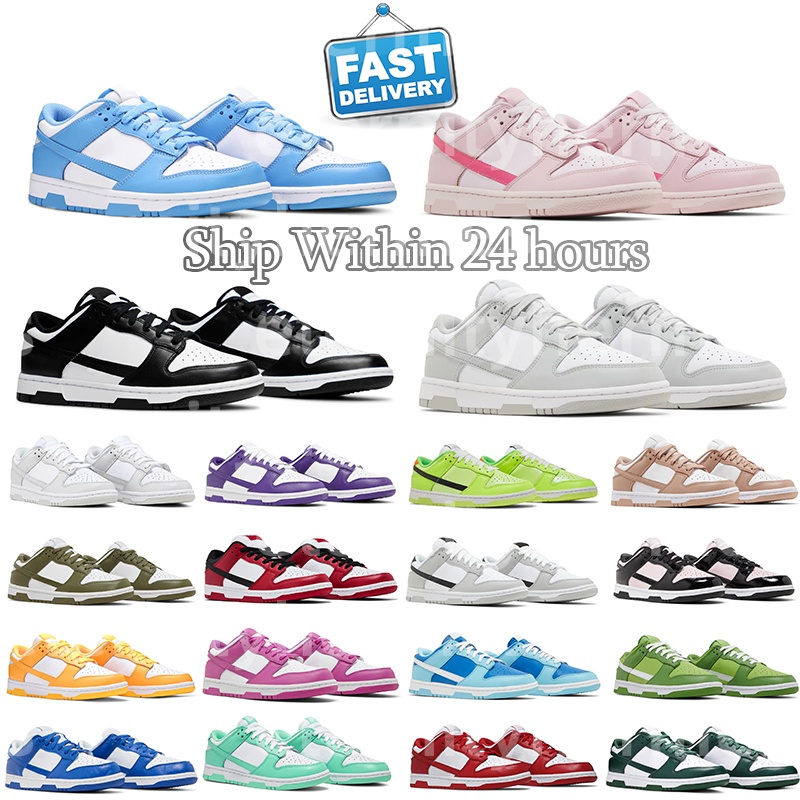 designer shoes outdoor sneaker shoes men women panda white black grey high quality triple pink university red basketball shoes casual shoes-image-933508760