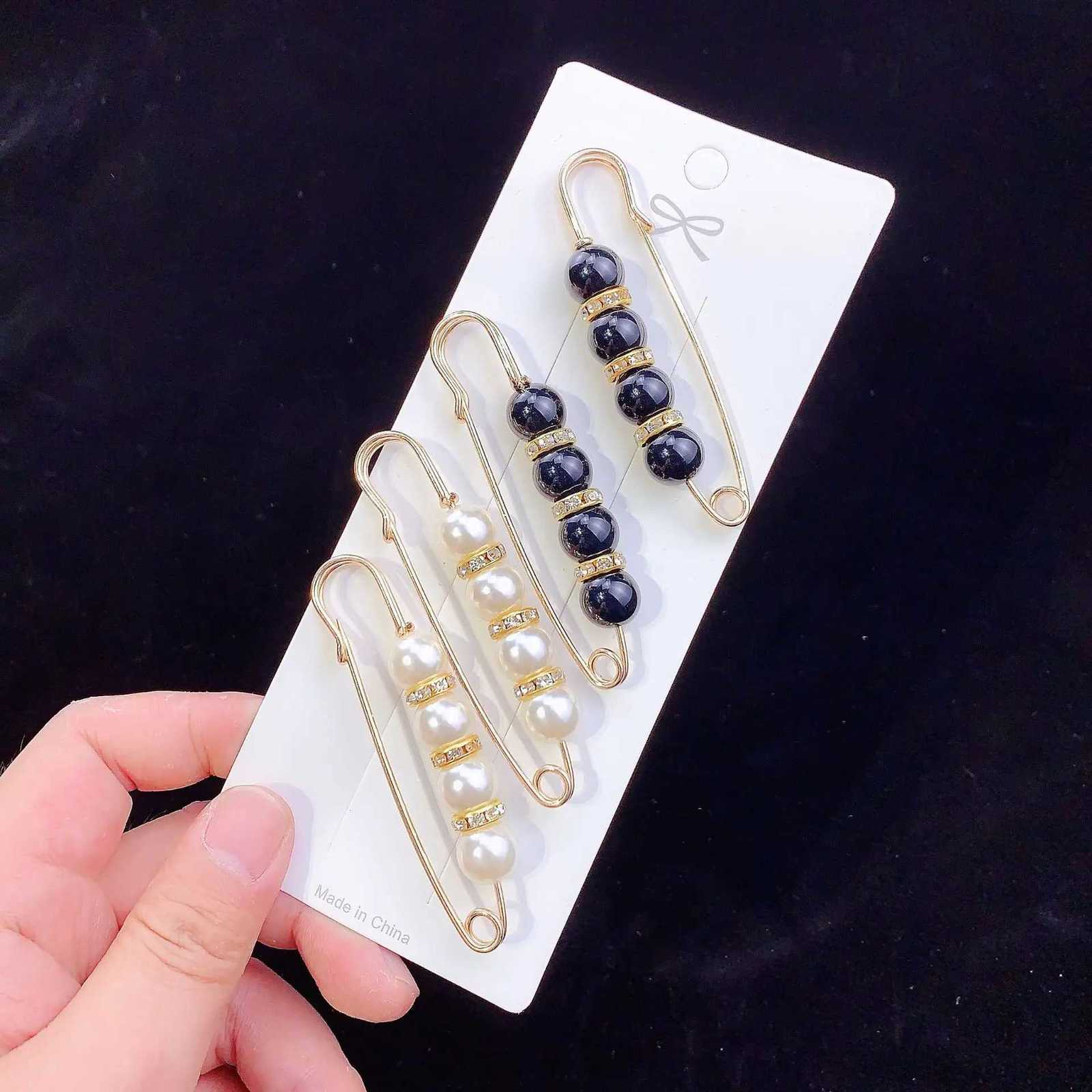 Wen New Overalls Brooch Close Waist Imitation Pearl Pin Clothes Fixed Waistband Change Small Pin H1370W251018-image-1080522282