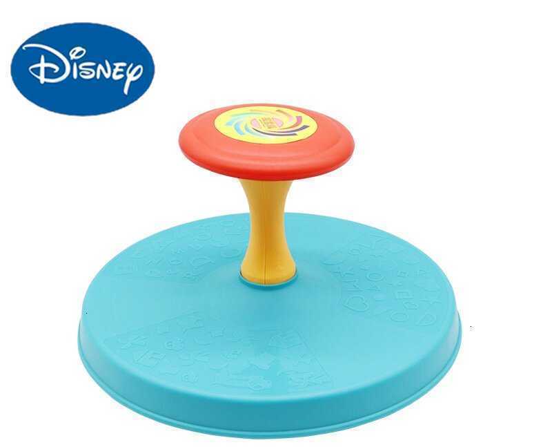 Disney Children's round rotating chair - "Spin and Play" sensory integration training equipment, household large rotating disc toy-image-1080476178
