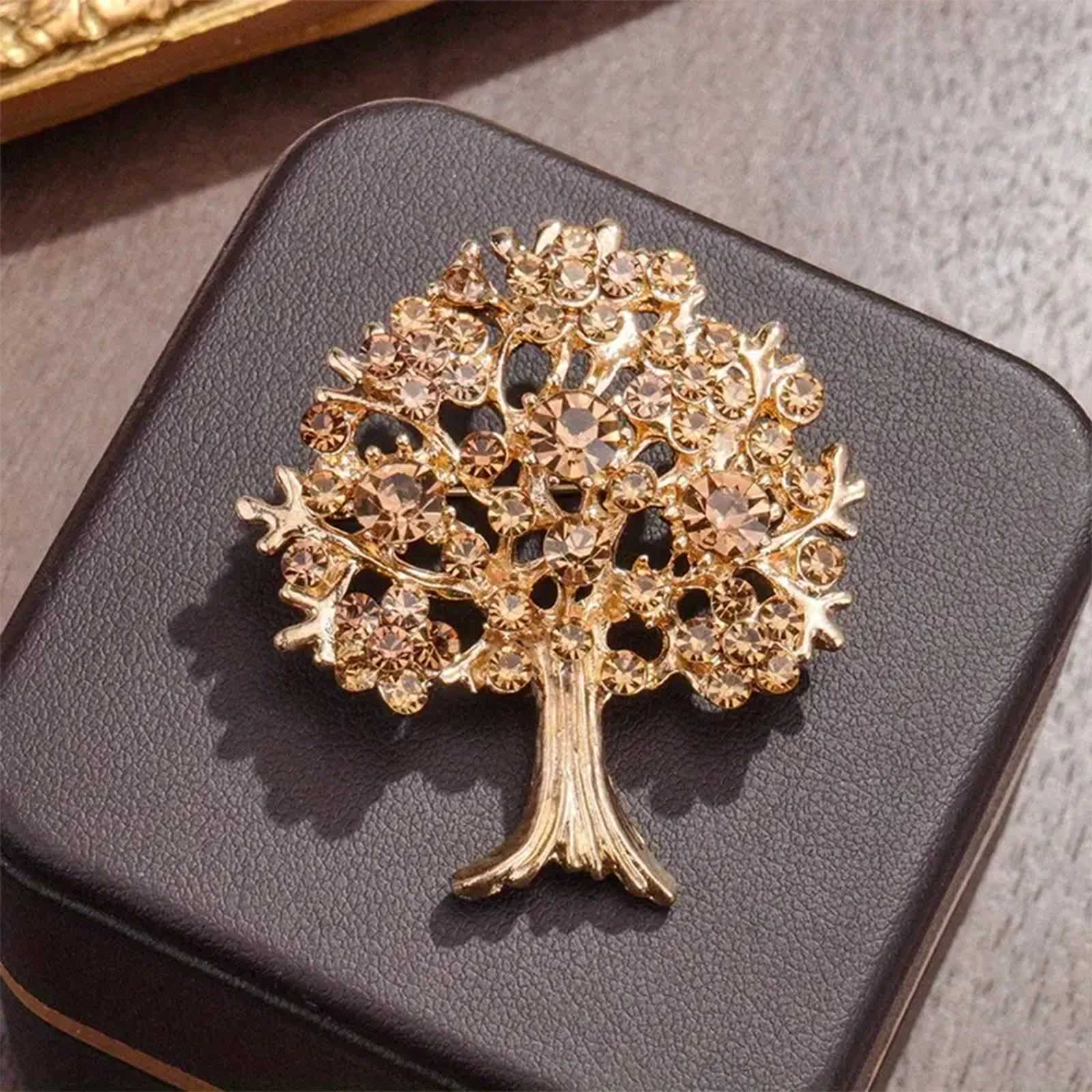 Fashion Egant Tree of Life Brooch for Matching Clothing Banquets Parties Gifts Suit AccoryW251018-image-1080522674