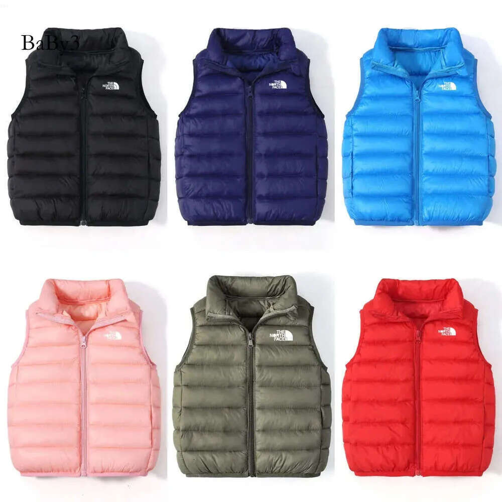 Designer Face Baby Vest Toddler Kids Waistcoa Top Heat Jacket NF Down Nnorth Boys Girls Gilet Coat new 0625