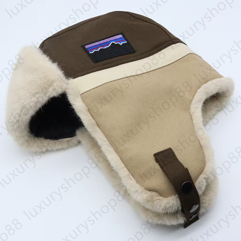 Bonnet luxe Skull Cap Winter hat Designer Beanie Mens Trapper Hat Designer Hats Cotton Rocker Fleece Foldable Ear Protection Hat Womens Biker Skiing